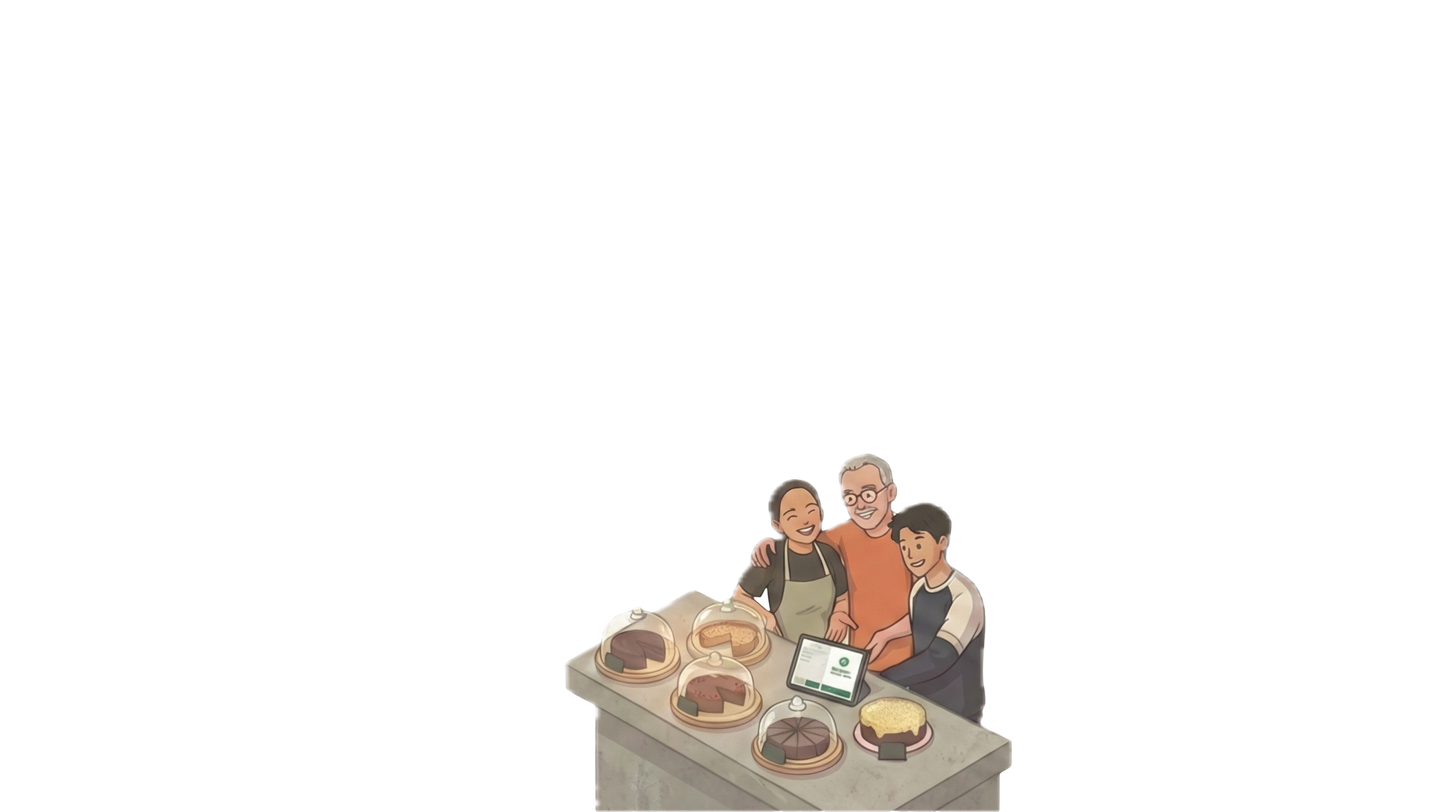A family running their café — empowered by tech
